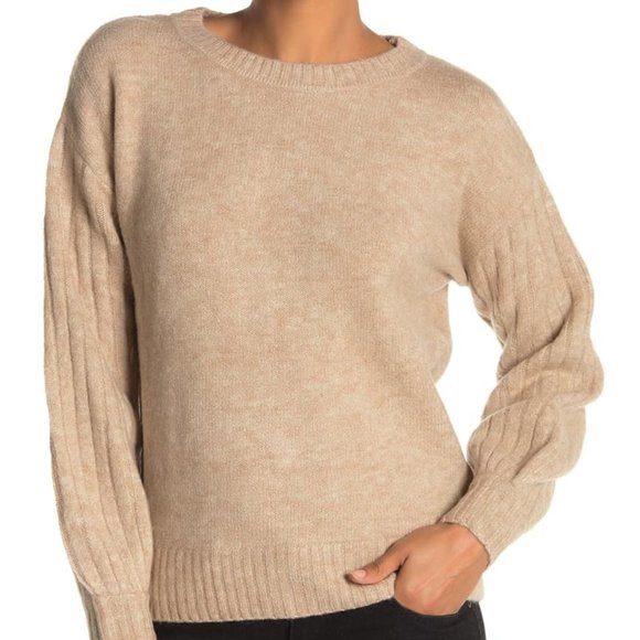 Max Studio Sweaters - Max Studio Cozy Ribbed Puff Sleeve Sweater